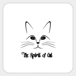 the spirit of cat Sticker